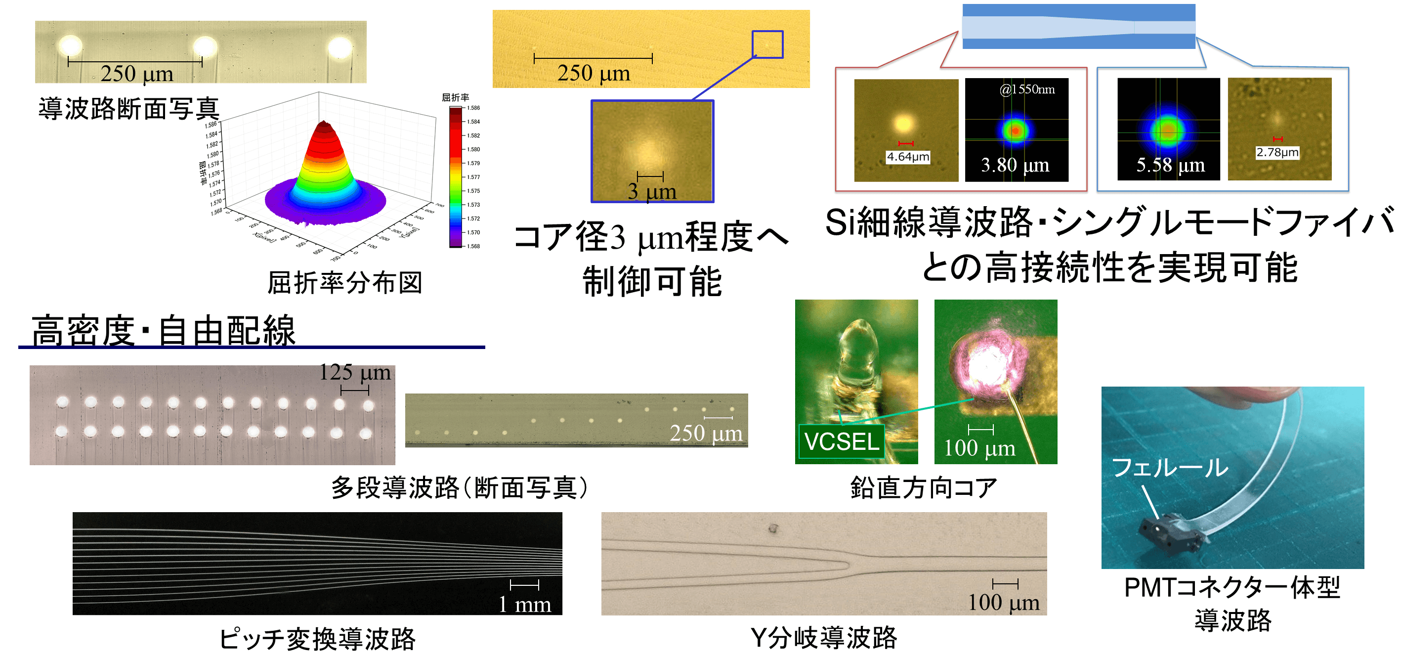 ポリマー並列光導波路回路への応⽤RESEARCH